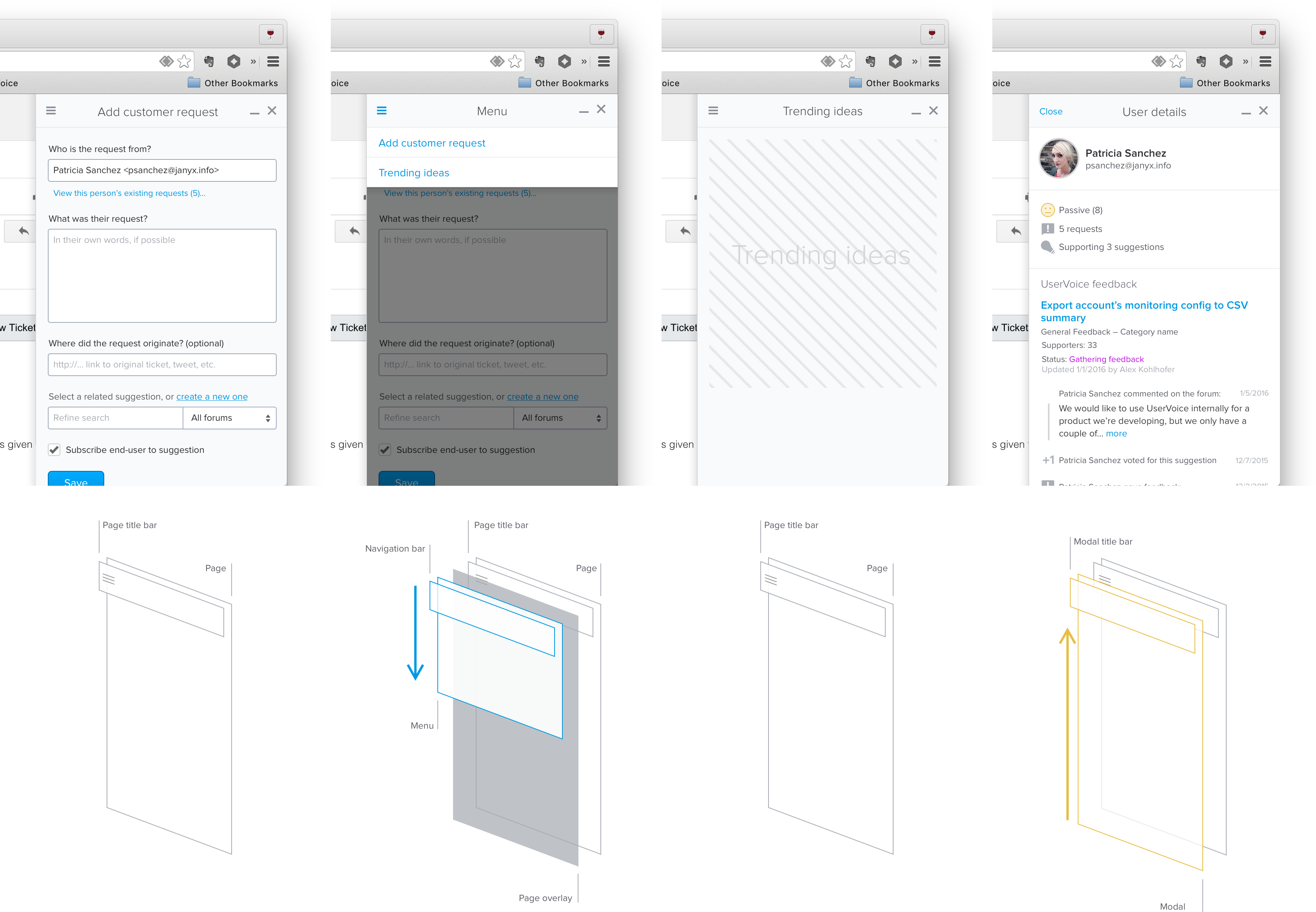 Navigation Mockups